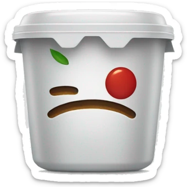 Hot to go take out container sticker