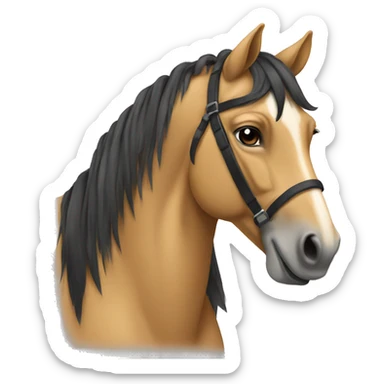 Buckskin horse sticker