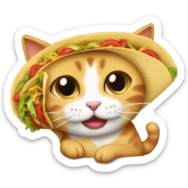 taco cat sticker