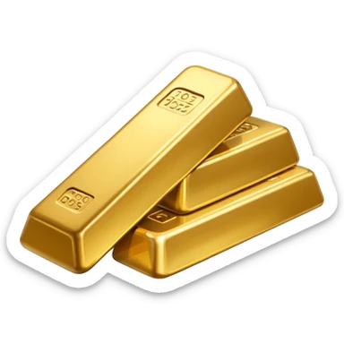 gold bars sticker