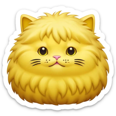 blob cat yellow sticker