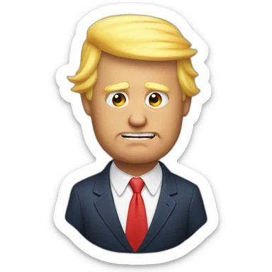 trump who farts sticker