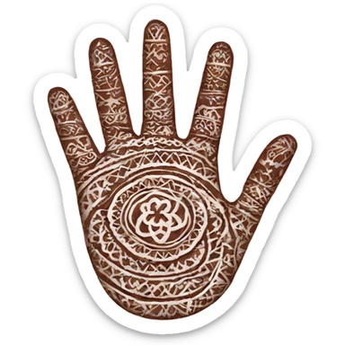 Henna sticker