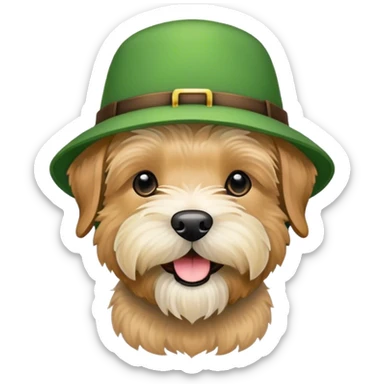wheaten terrier st patrick’s day sticker