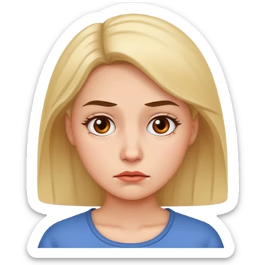 I want an emoji of a sassy woman looking unimpressed as if to say "yeah...no..." sticker