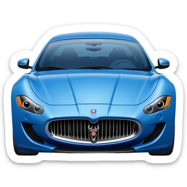Blue Maserati sticker