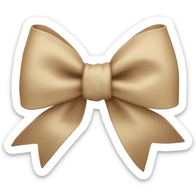 Beige Bow sticker