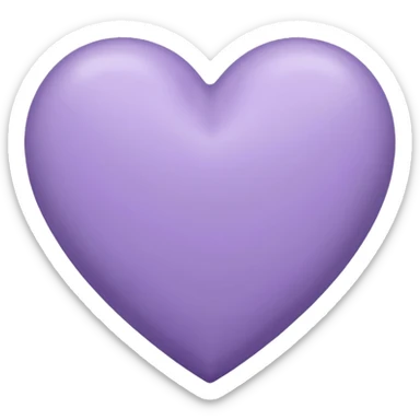 Corazón color lavanda  sticker