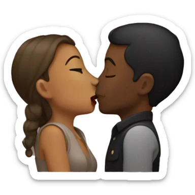 Kissing sticker