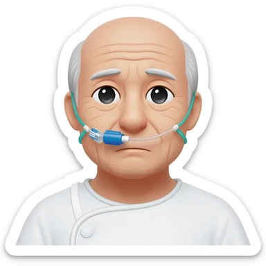 patient with endotracheal tube sticker