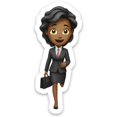 She left the office at 6 pm yesterday. sticker