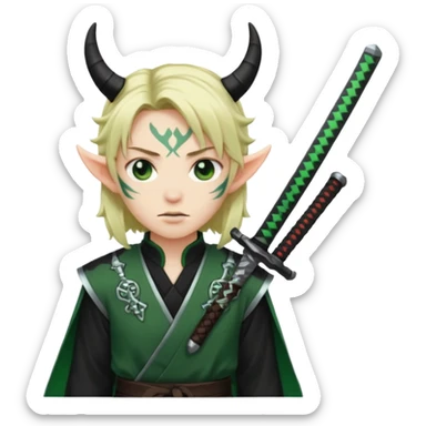 Demon slayer sticker