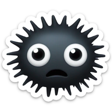 Soot Sprite (Totoro) (iOS style) sticker