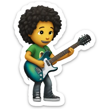 body Bob marley kid with guitar sticker