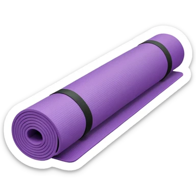 Yoga Mat purple sticker