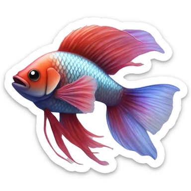 Beta fish  sticker