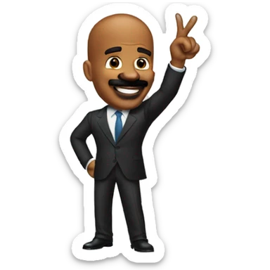 Steve Harvey pointing at the screen  sticker