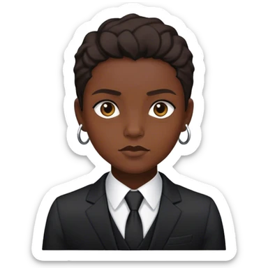 Asta black Oliver sticker