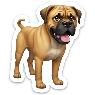 Bullmastiff dog sticker