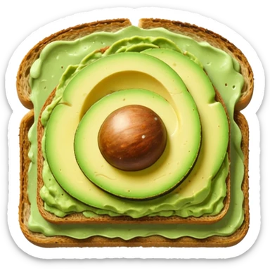 avocado toast no pit sticker