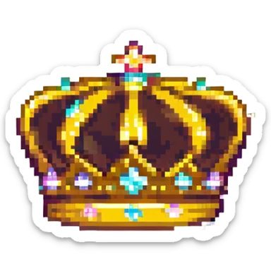 Add gold details to the crown sticker