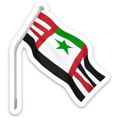 Independent Syria flag sticker