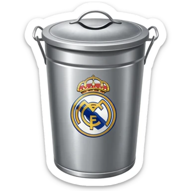 Real Madrid poubelle sticker