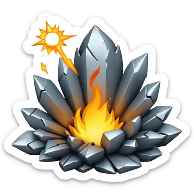 explosión de granada sticker