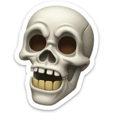 goofy ahh skull sticker