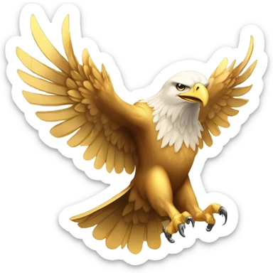 Gold eagle  sticker