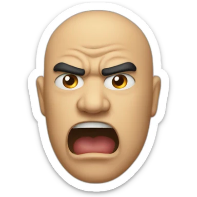 Moji ji angry  sticker