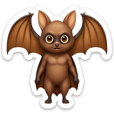 Natürliche Fledermaus ganzkörper sticker