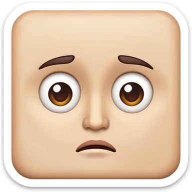 puzzled face sticker