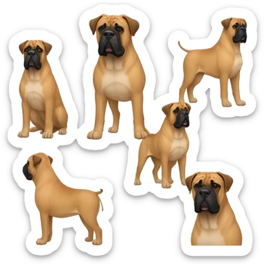 Bullmastiff Dog Breed Full Body sticker