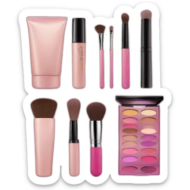 Makeup set sticker