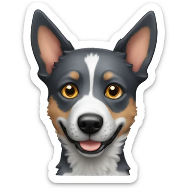 Blue heeler catle dog  sticker