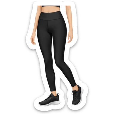 legging noir sticker