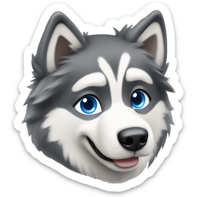 Husky dog sticker