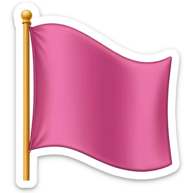 Pink flag emoji sticker