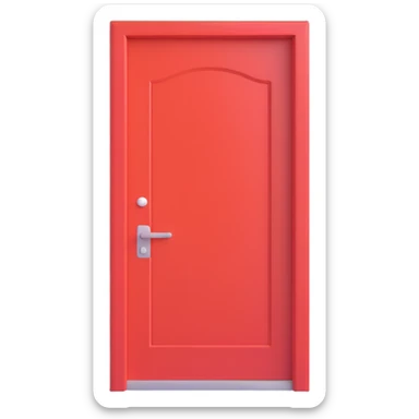 door, 3D emoji style sticker