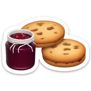 biscuit and jam sticker