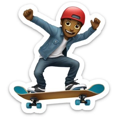 skateboarder in the sui sticker