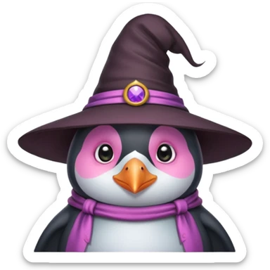 A penguin as a witch
Cute and pink penguin sticker