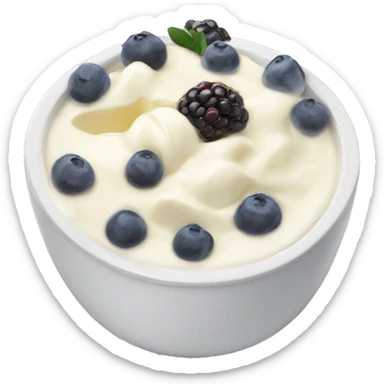 fruit yoghurt bowl  sticker