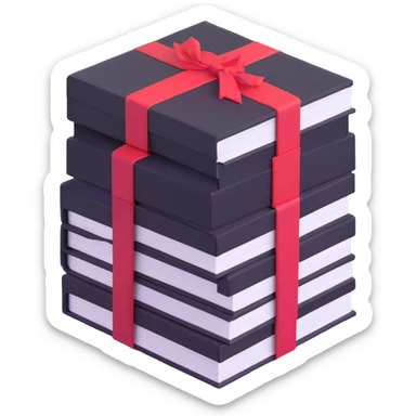 neat stack of manga volumes sticker