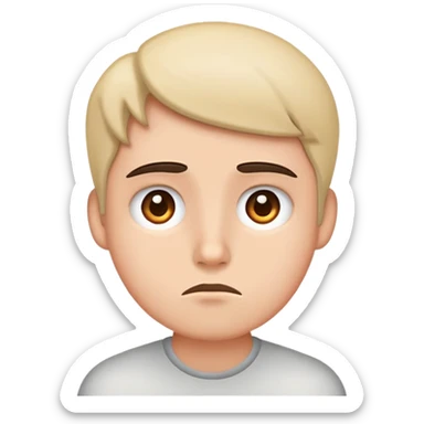 a emoji that represents someone that isn’t interested  sticker