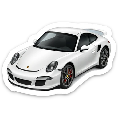 Porche car sticker