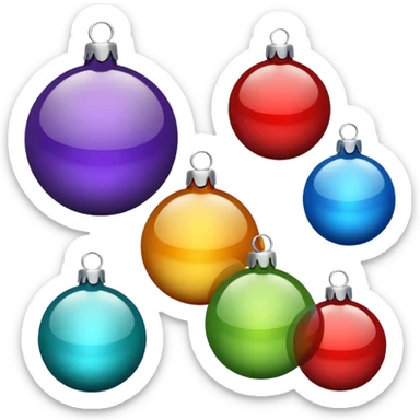 Christmas Baubles sticker