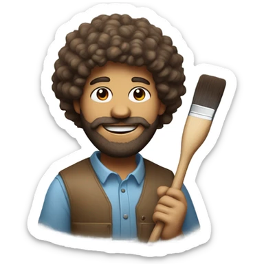 bob ross emoji sticker