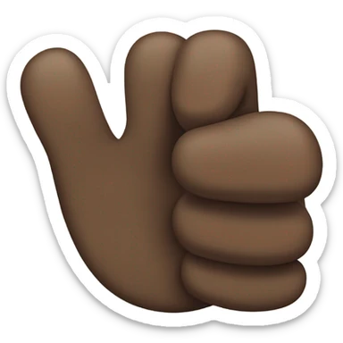 Thumb up with dark  sticker